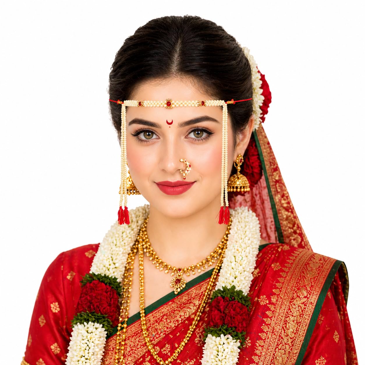 Mundavalya golden moti maharashtrian wedding - Moti mundavalya for marathi wedding #मुंडावळ्या mundavalya pair moti maharashtrian wedding-picture-26