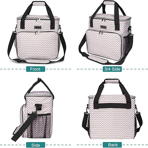 Miniatura 2 de BAGLHER Bolsa de viaje para perros, bolsa de viaje para mascotas (todos los suministros de viaje para mascotas), con 2 recipientes de comida para