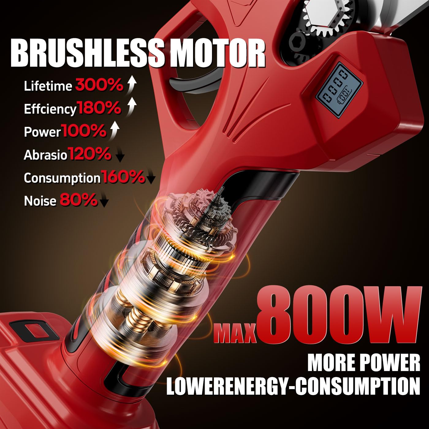 Podadora de podar 2 en 1, diámetro de corte de 4 cm, podadora eléctrica inalámbrica con varilla de extensión, 2 tijeras de podar de 2.0 Ah con batería para podar árboles (2 juegos)