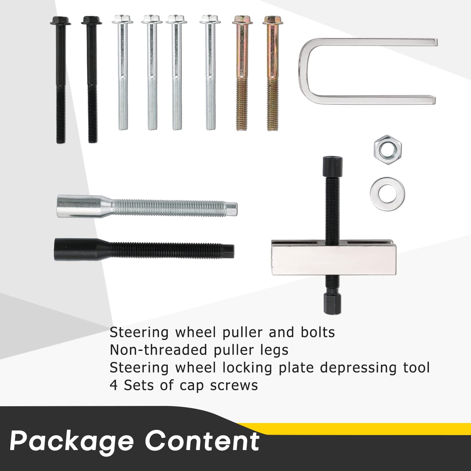 Acymner Car Steering Wheel Puller Compressor Remover Set