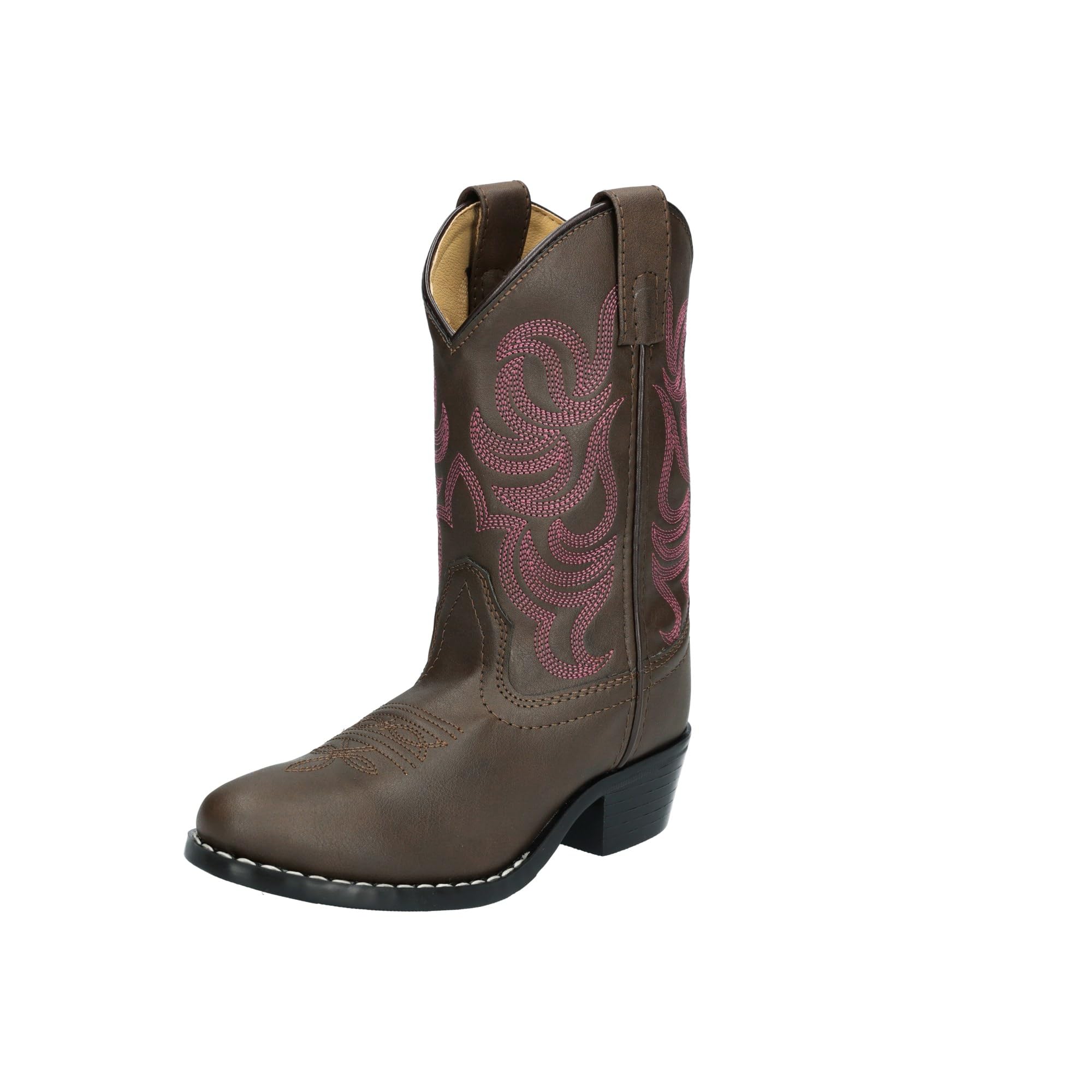 Smoky Mountain Boys Brown with Blue Stitch Monterey Western Cowboy Boots, Brown/Blue, 10 M US Toddler