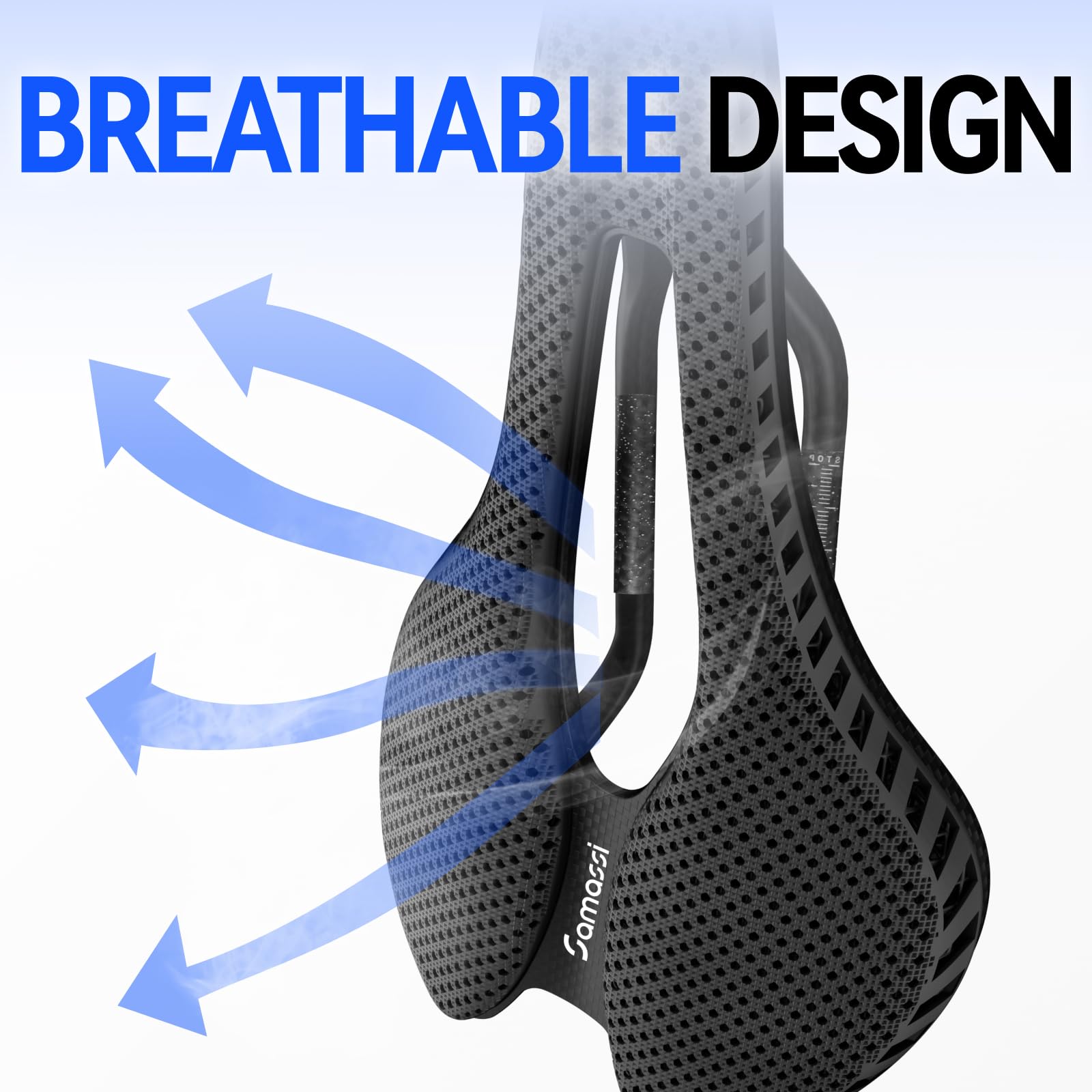 Amazon.com: Samassi 3D Printed Bike Saddle | Comfortable Road Bike