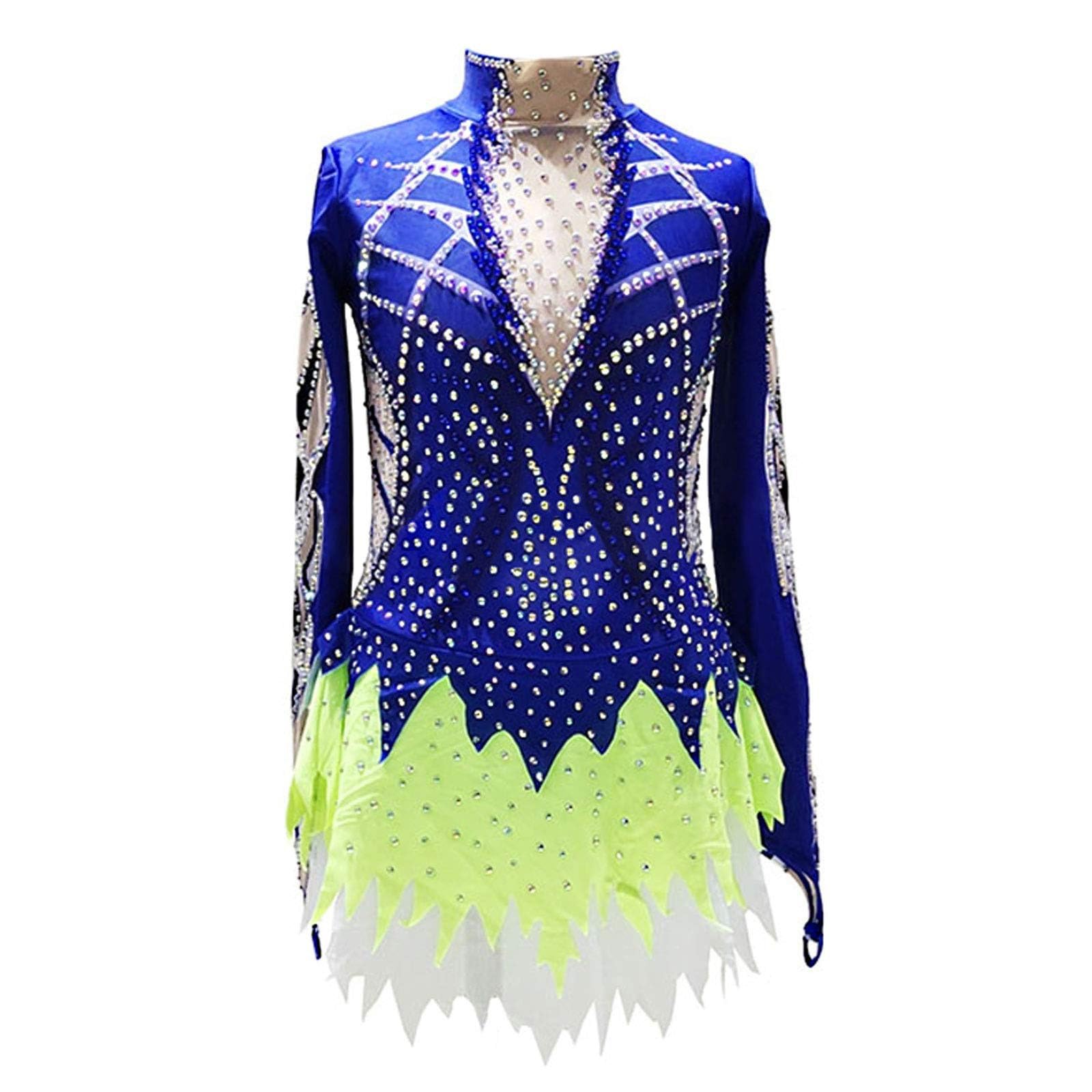 Chica Mujer Manga Larga Gimnasia Rítmica Leotardos De Diseño Exquisito Hecho A Mano Ropa Deportiva Transpirable