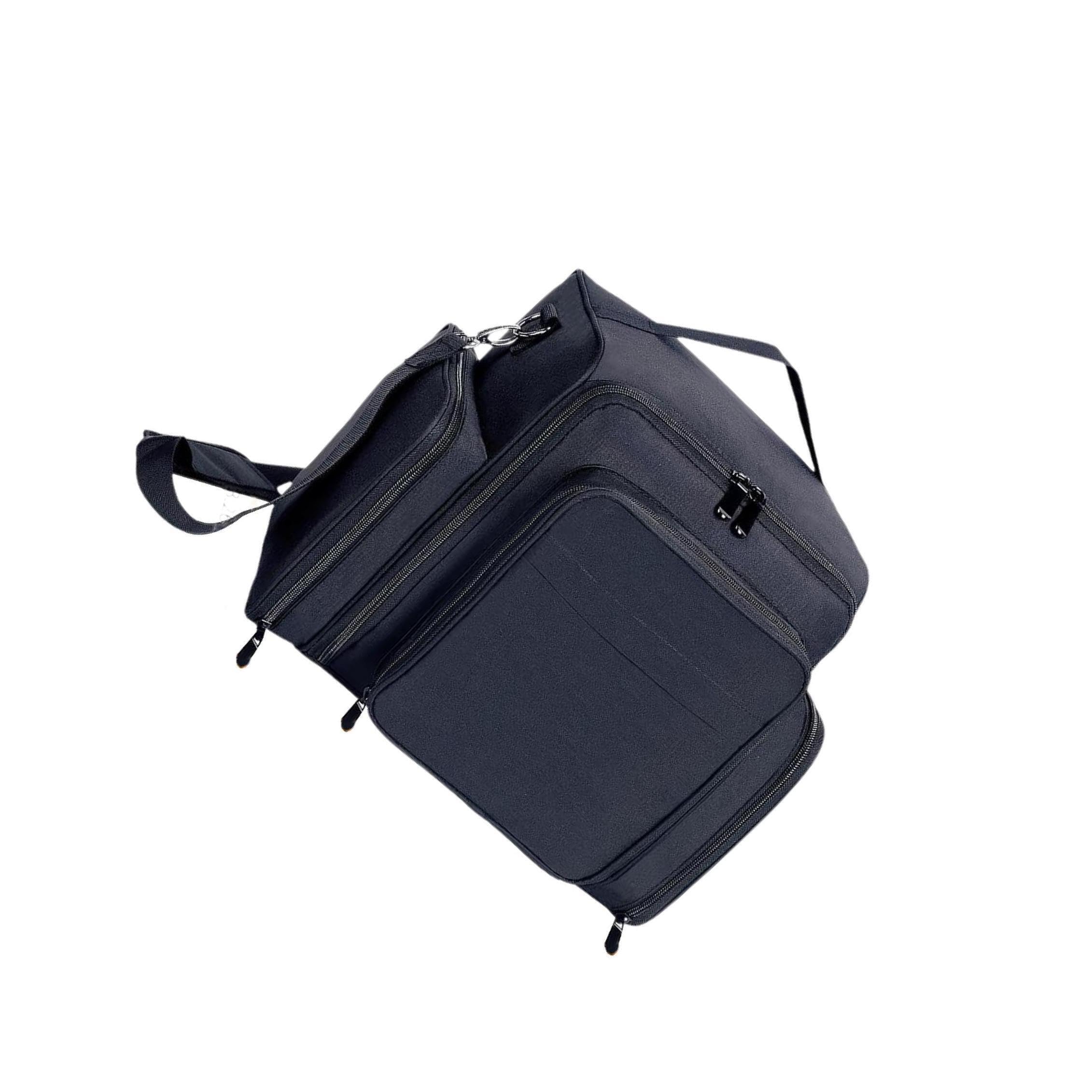 Estuche organizador para esmaltes de uñas con capacidad para 60 frascos Estuche de maquillaje portátil de viaje con bolsa desmontable y asa