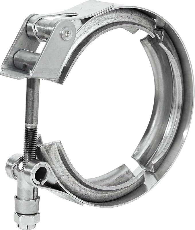 Abraçadeira V-Band de Liberação Rápida PALOZO em Aço Inoxidável 304 para Flange de Escape 6,35 cm – 1 unidade