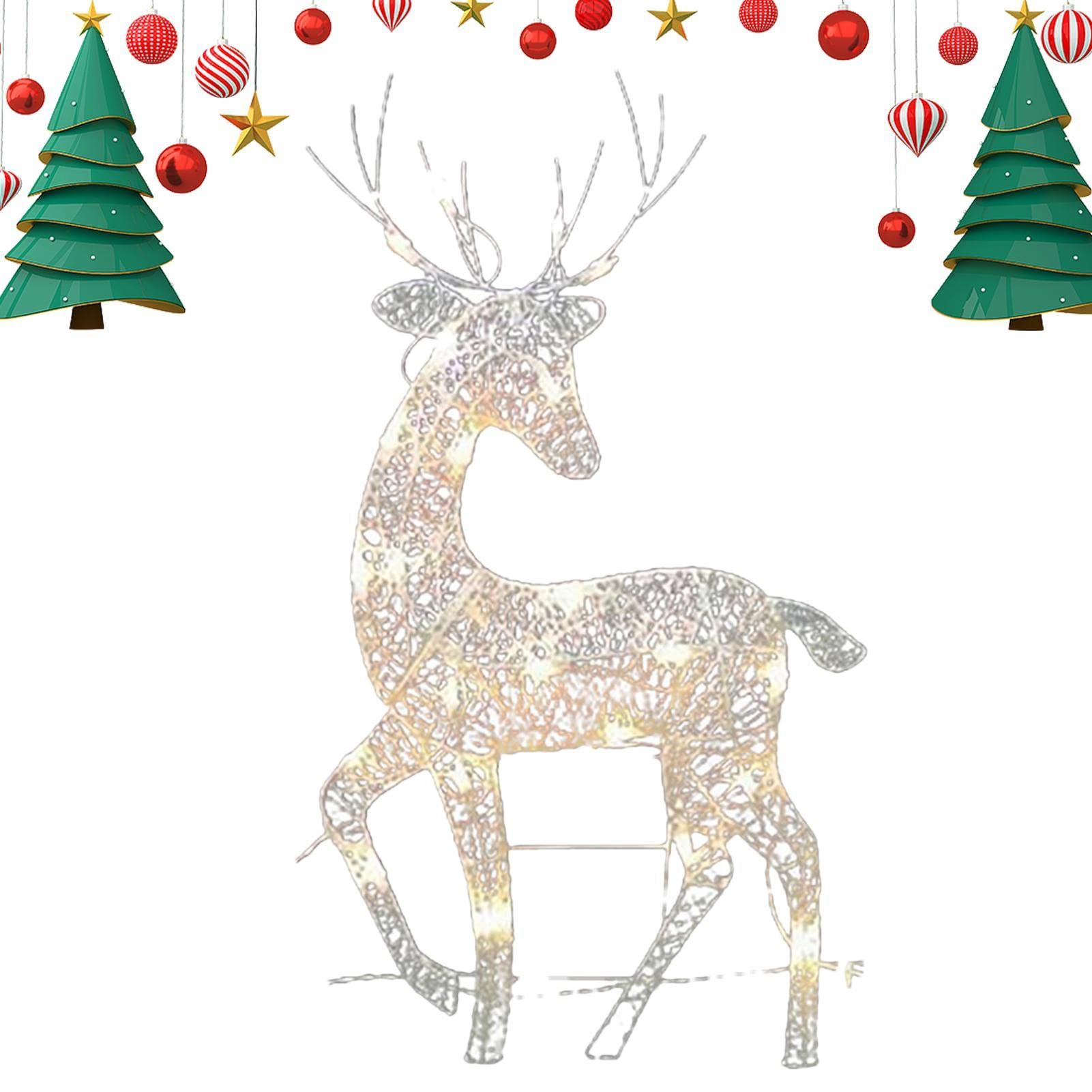 Lighted Christmas Reindeer - Outdoor Lights for Patio, Lawn & Garden Decor - Luminous and Durable Deer