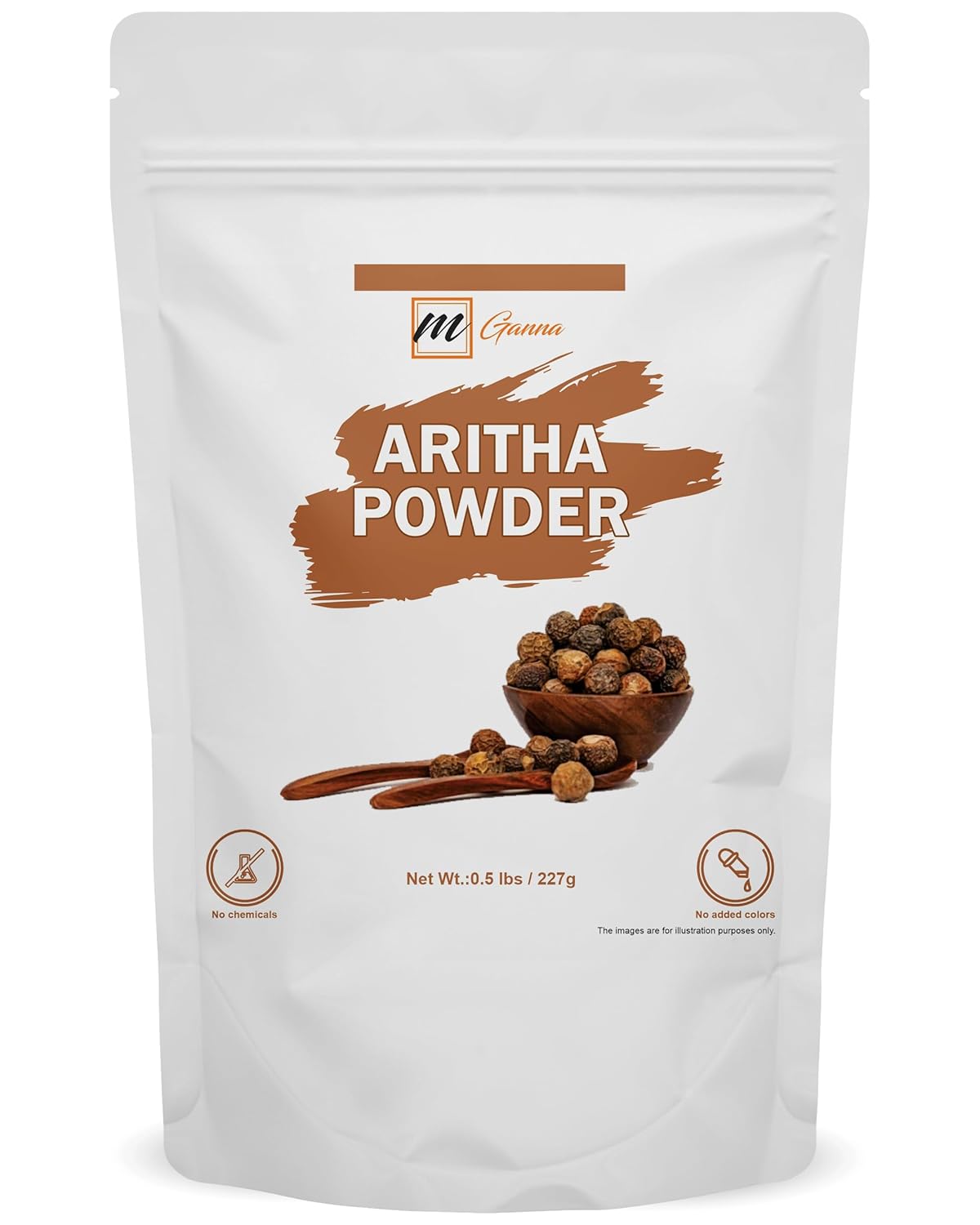 100% Pure Aritha Powder | Soap Nut Powder For Hair Wash DIY Shampoo & Conditioner 227 GMS / 0.5 LBS