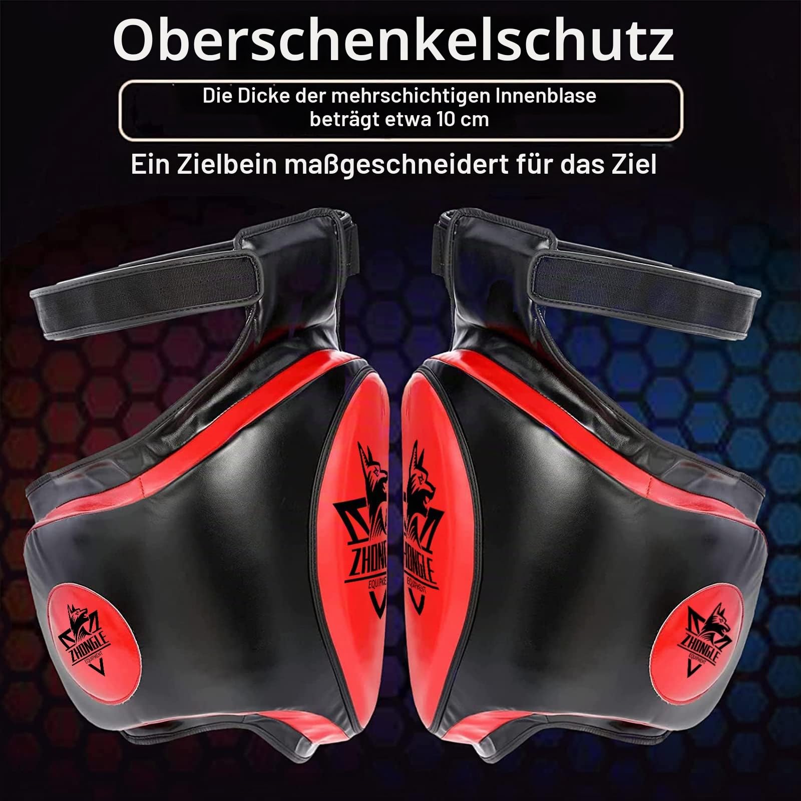 Muay Thai Oberschenkelpolster 10,2 cm Kick-Pads Beinpolster UFC