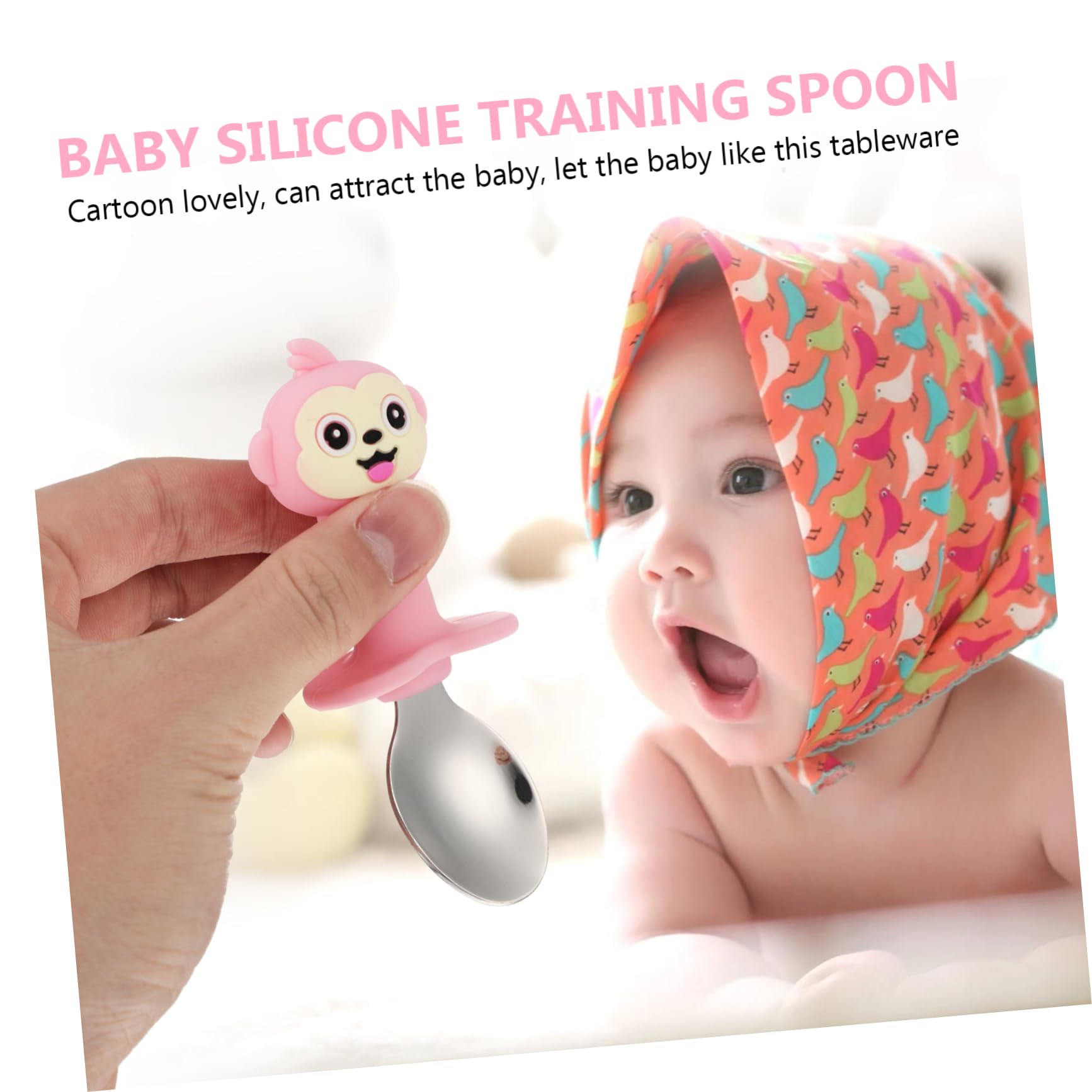 BESPORTBLE 1 Set Spoon Learning Fork Set Training Tableware for Independent Eating Non Slip