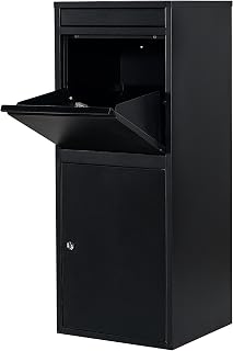 Atahome Cappadocia Extra Large Metal Parcel Delivery Box Parcel Drop Box for Secure Multiple Internet Deliveries,Wall Mountable Weatherproof Sturdy Mailbox for Outdoor and Porch