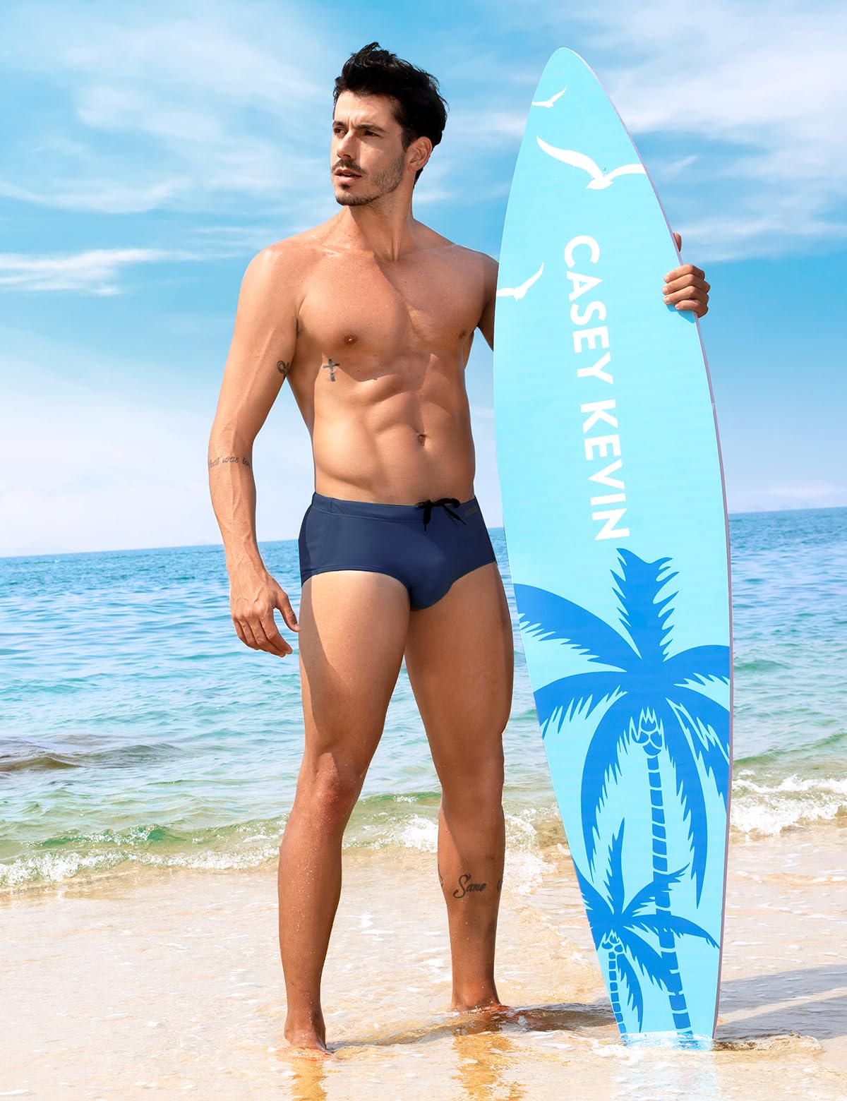 Casey Kevin Bañador Slip Hombre,Bañador de Natación Slip Secado Rápido Shorts Swimming
