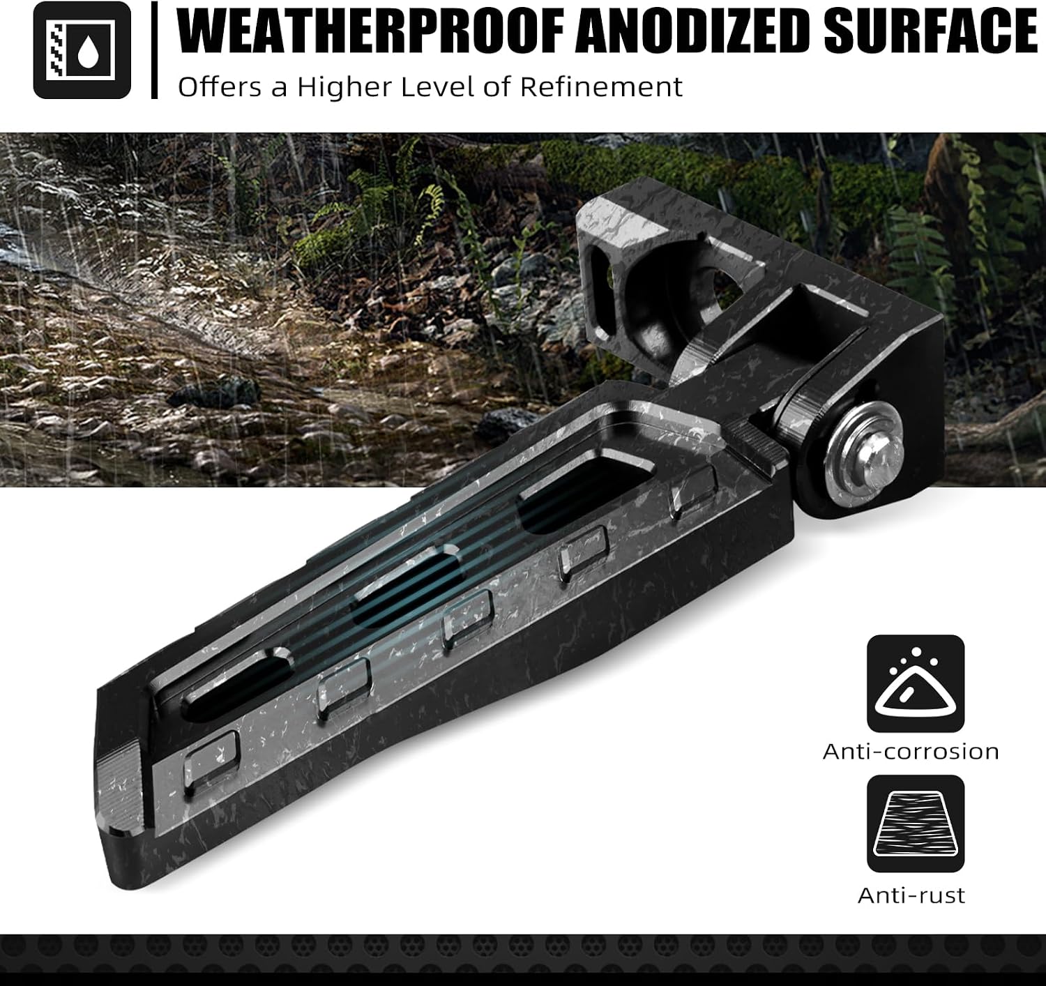 NICECNC Black Chain Tensioner Adjuster Blocks Rear Stunt Pegs Compatible with Surron Light bee X/S/ L1E 6061-T6 Aluminum Foldable Chain Tensioner Compatible with Segway X160 X260 See Fitment