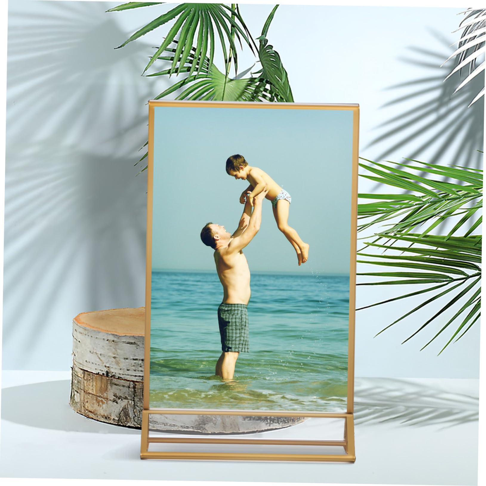 6 Stück Menühalter Transparent Tischaufsteller Preisschildhalter Vertikal für Restaurant Hochzeit Shop Werbung