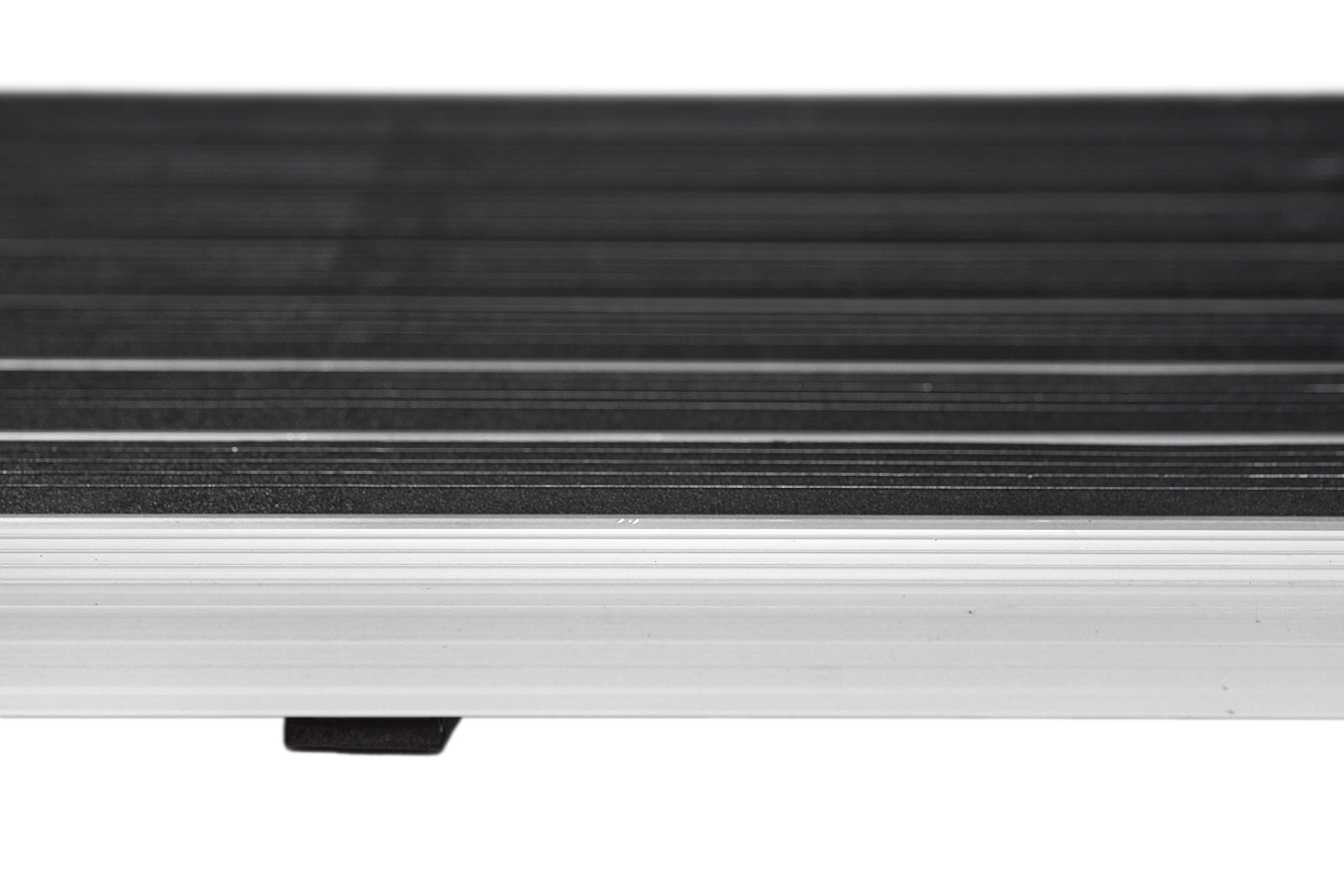 andiamo Exclusive Fußabtreter Türmatte Gummimatte Aluminium Sauberlaufmatte Fußmatte, schwarz, 40 x 60 x 0,8 cm