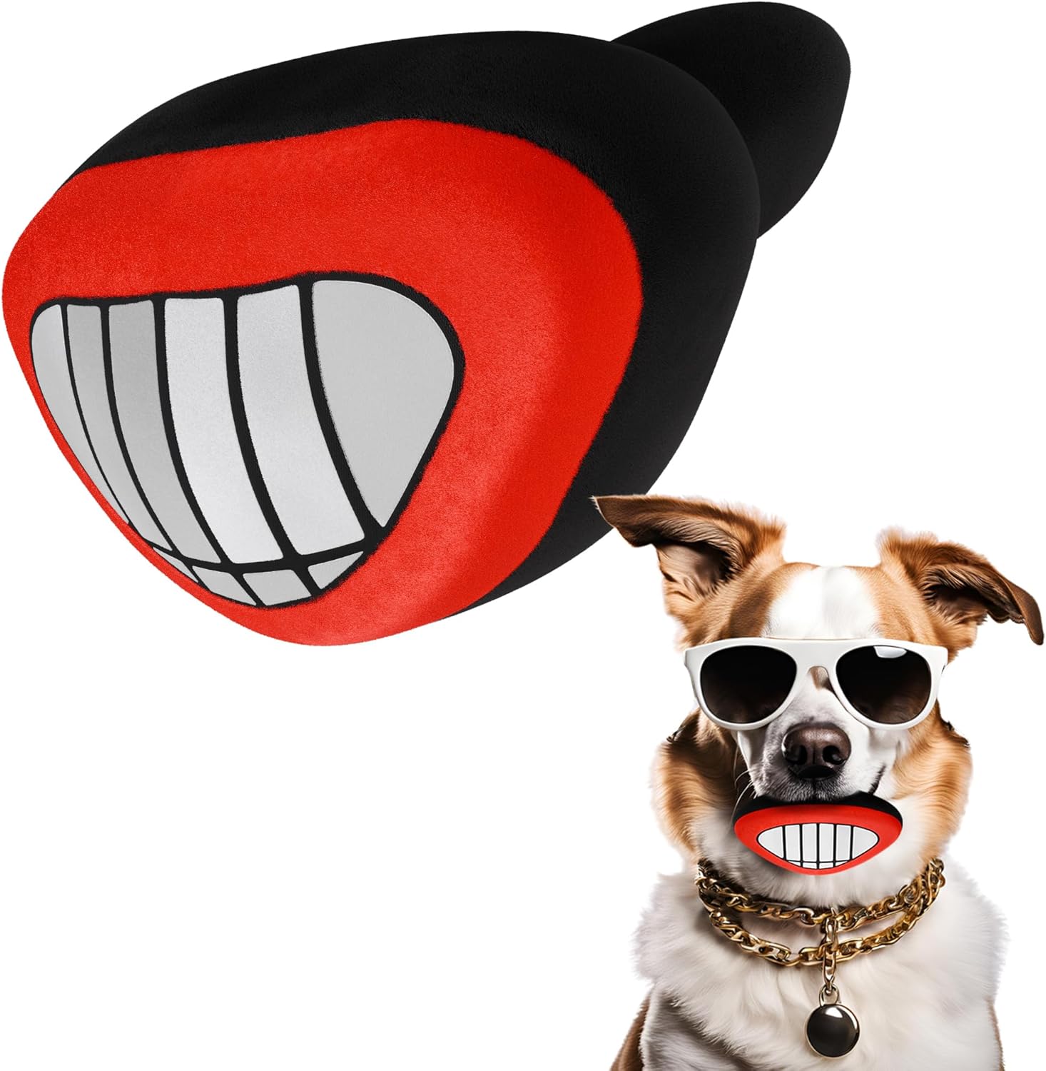 Juguete para Perro Parodia Boca Sonriente - Mordible y Sonoro