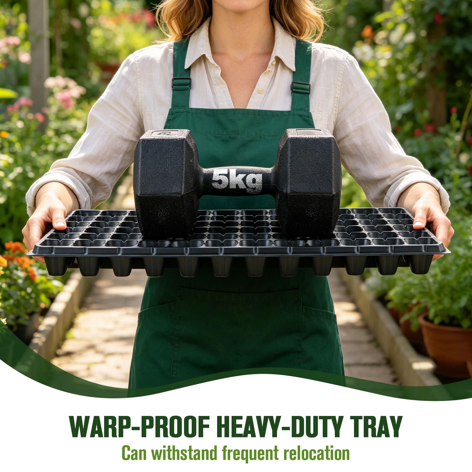 20er-Pack Saatgut-Starterschalen-Set, 10 Packungen mit 1020 Schalen und 10 Packungen mit 72 Zellen, robuste Kunststoff-Samen-Startschalen für Gemüse, Blumen, Kräuter, Sukkulenten