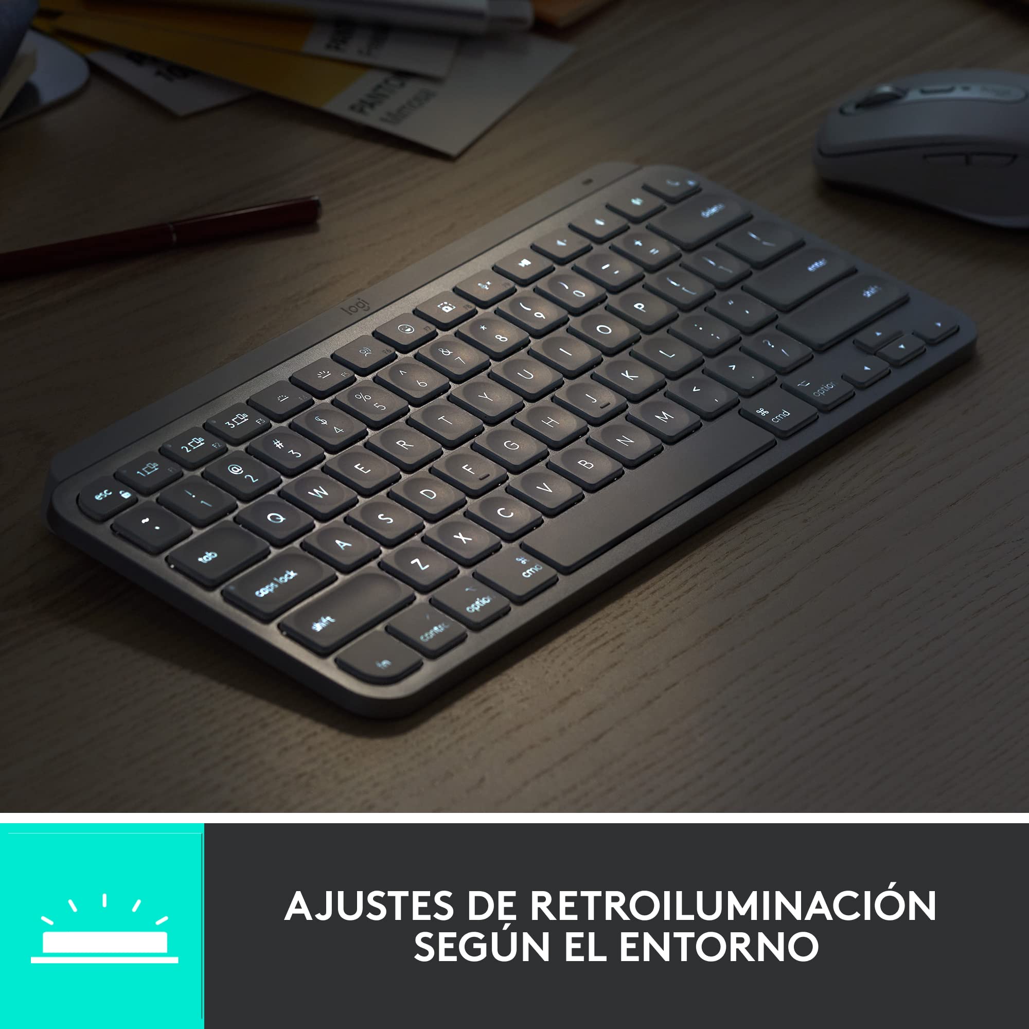 Logitech MX Keys Mini for Business - Teclado Iluminado inalámbrico