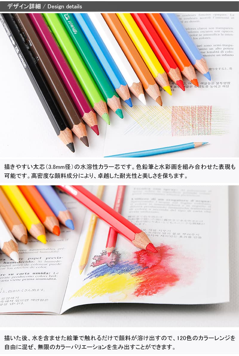 Amazon | ファーバーカステル 水彩色鉛筆 A.DURER 36色 緑缶 317536