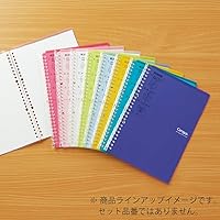 Vista 6 de Kokuyo Campus Smart Ring Binder, B5 Light Blue Refillable Binder Notebook 26 Holes with 10 Extra Loose-Leaf Paper, Up to 25 Filler Papers for Work &