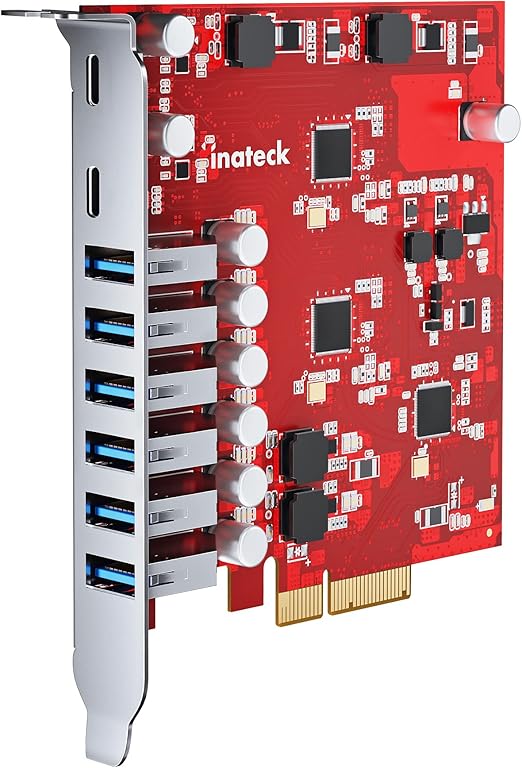 Inateck PCIe to USB 3.2 Gen 2 Extension Card with 16 Gbps