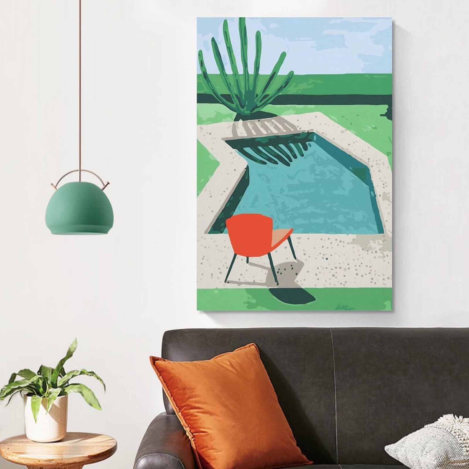 貴重/額装品/ペーパープール/デビット ホックニー/インテリア/アート