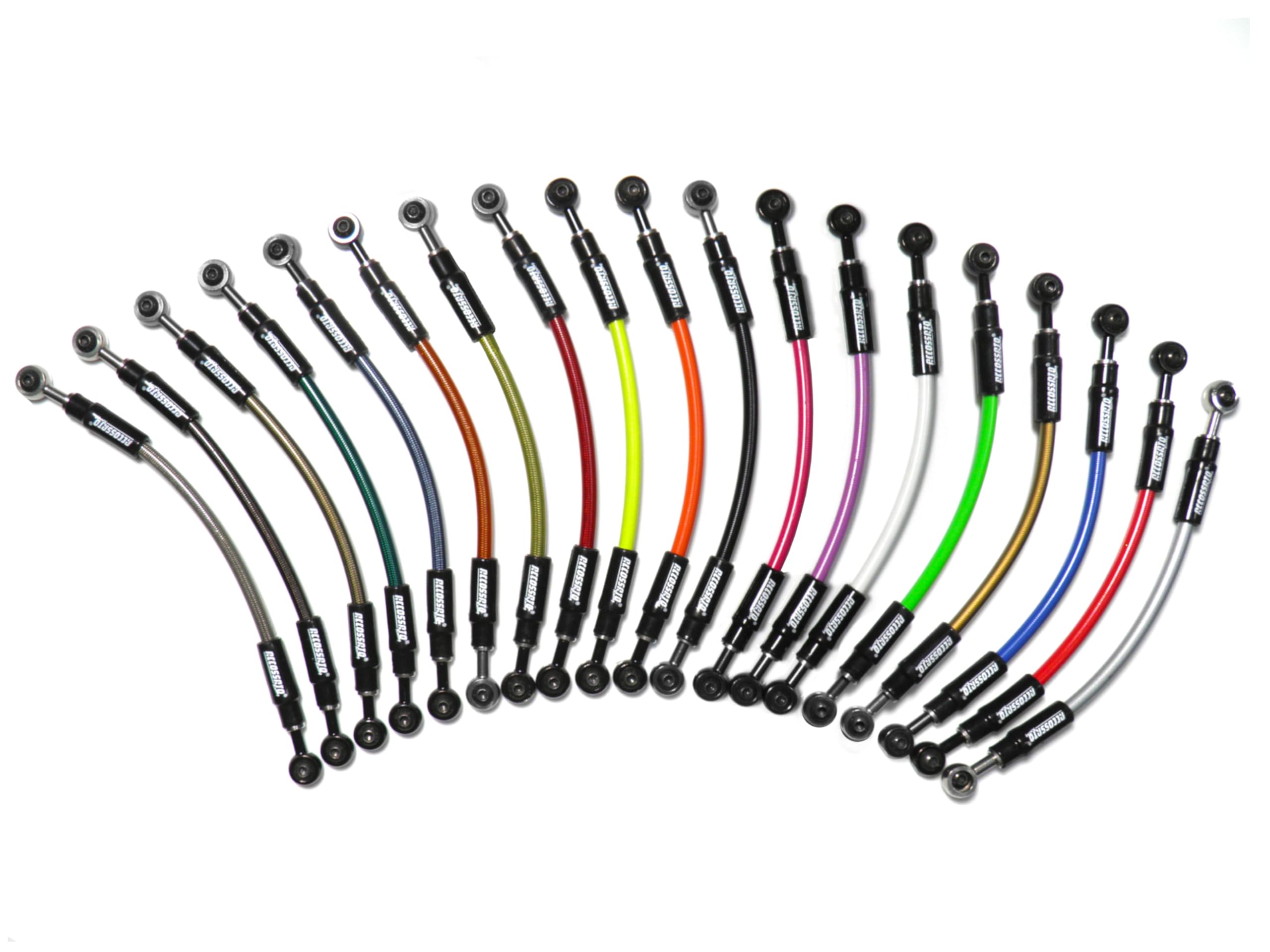 Tubi freno Accossato in Treccia Areonautica per Honda CB600F Hornet dal 2007 al 2013 (CC 600)