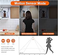 Vista 5 de 70 luces LED con sensor de movimiento, iluminación de armario debajo del mostrador, luces nocturnas inalámbricas recargables por USB, luz alimentada
