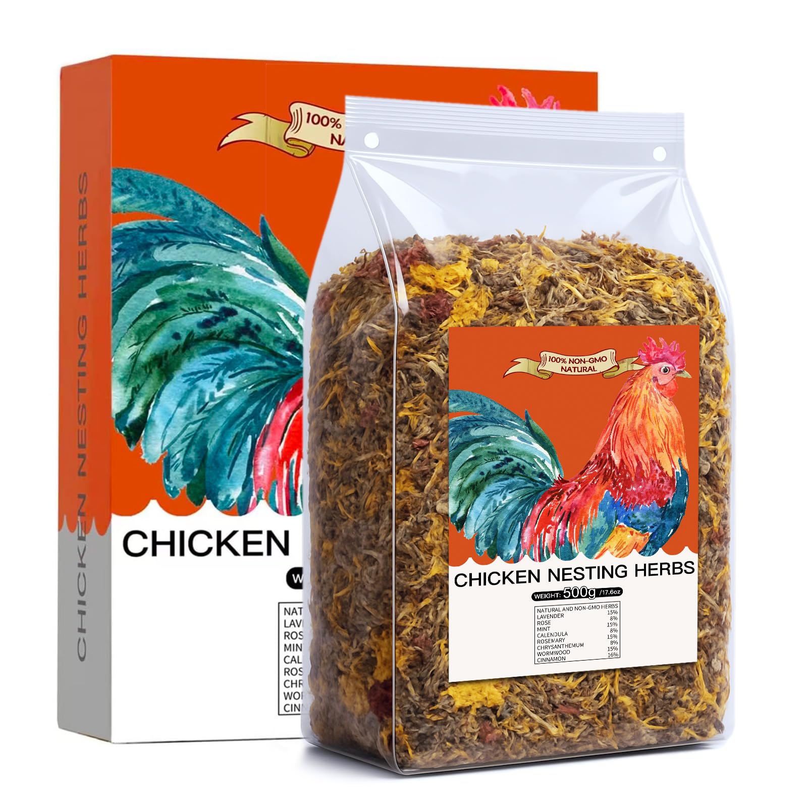 HoazHoald 17.6 oz Chicken Nesting Herbs