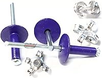 Vista 12 de Remaches Pop de aluminio negro plano de 3/16 "cabeza grande explosión de plátano Peel Back Fasteners .125 - .560 Grip Range