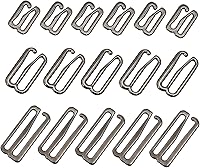 Vista 5 de Tupalizy Ganchos de metal para brasier para coser bikini halter tops traje de baño, lencería, traje de baño, diapositivas de ajuste, 60