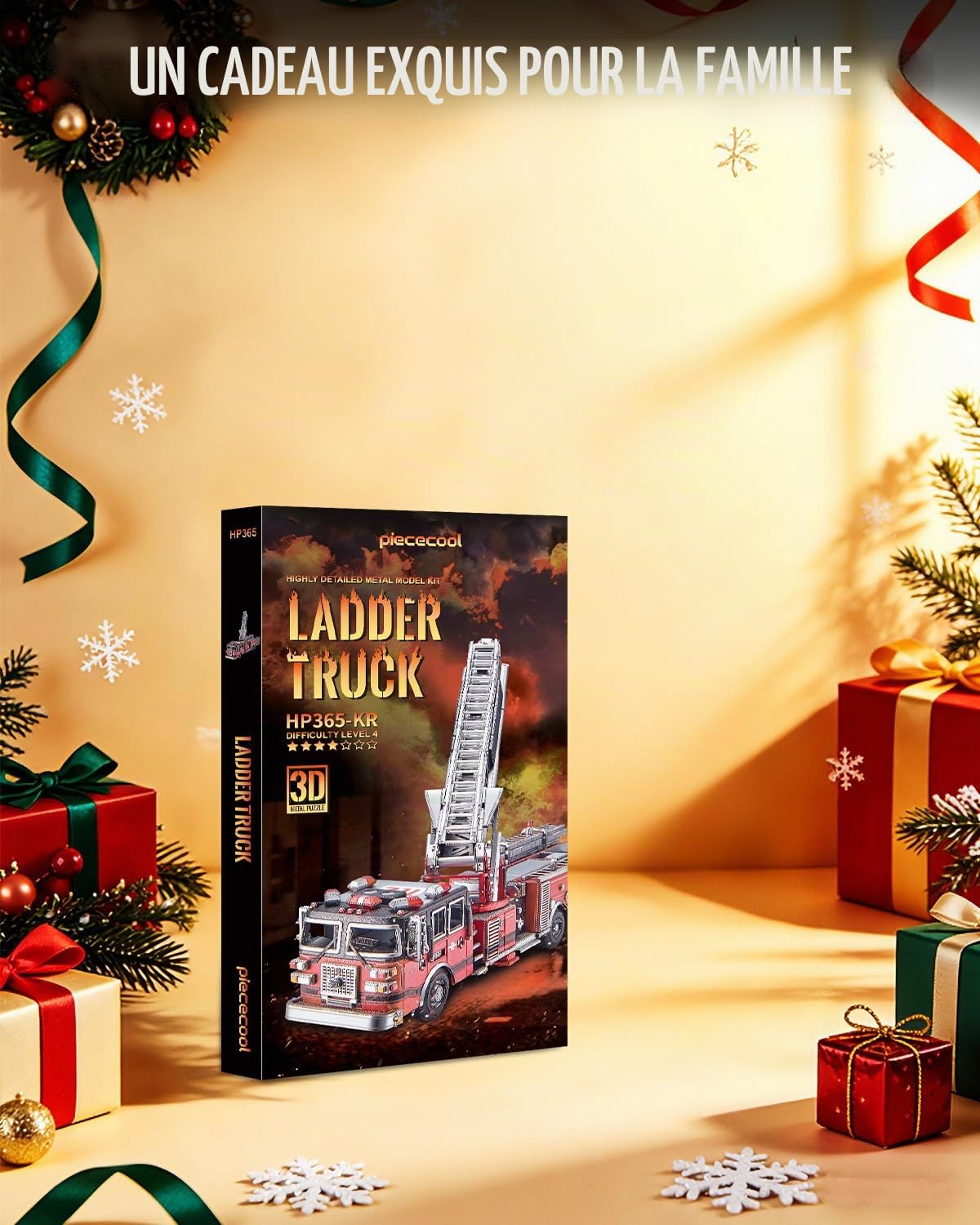 Piececool Maquette en métal pour adultes - Puzzle 3D en métal pour adultes - Kit de construction de loisirs créatifs - Cadeau d'anniversaire, de Noël pour adolescents de 14 ans et plus