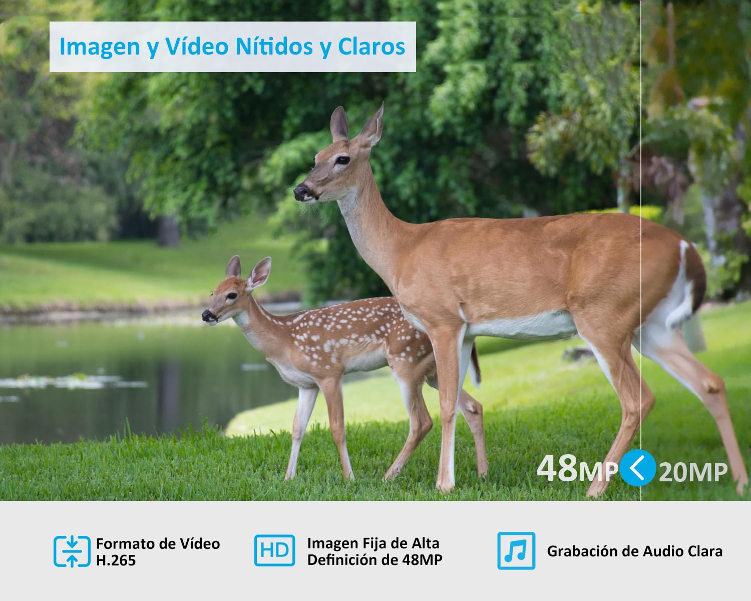 GardePro X50 Câmaras de Caça 4G LTE con App y Tarjeta SIM, 32MP 1296P H.265 Vidéo, Camara Fototrampeo con Alcance de Visión Nocturna de 30m y 0,1s Tiempo de Activación, LED IR No-Glow