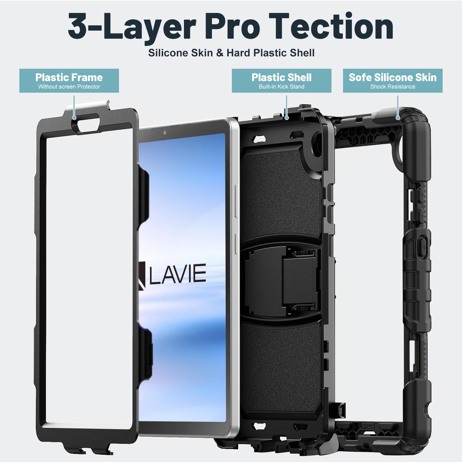 Amazon.co.jp: Aokil For NEC LAVIE Tab T8 (PC-T0855KAS) ケース 8.7