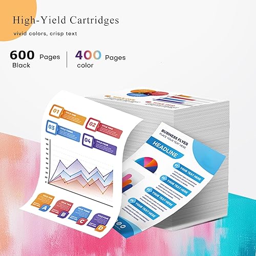 Miniatura 3 de Inktopia Cartucho de tinta remanufacturado de repuesto para impresora HP 65 XL 65XL N9K04AN para HP Envy 5055 5052 5058 DeskJet 3755 2655 3720 3722