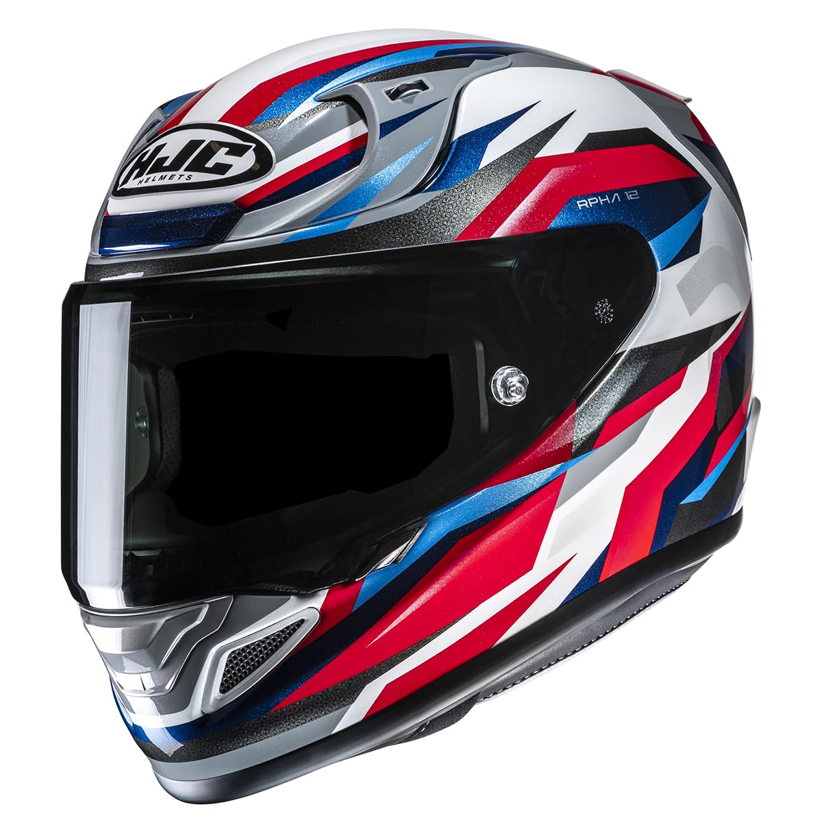 Hjc Mc21 White / Blue / Red Integraler Motorradhelm Rpha 12 Dravix Mc21 White/Blue/Red, L