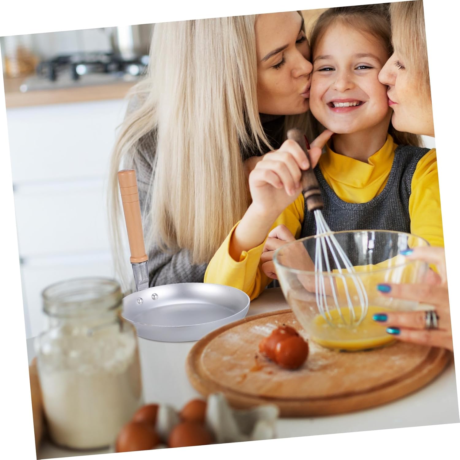 PRETYZOOM Egg Pan Japanese Tamagoyaki Frying Pan Nonstick Lid Perfect for Home Use