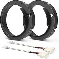 Vista 1 de NuIth Soporte de adaptador de altavoz de puerta 6.5 con conector de arnés de cableado de altavoz para VW Volkswagen Passat 1998-2016, Golf