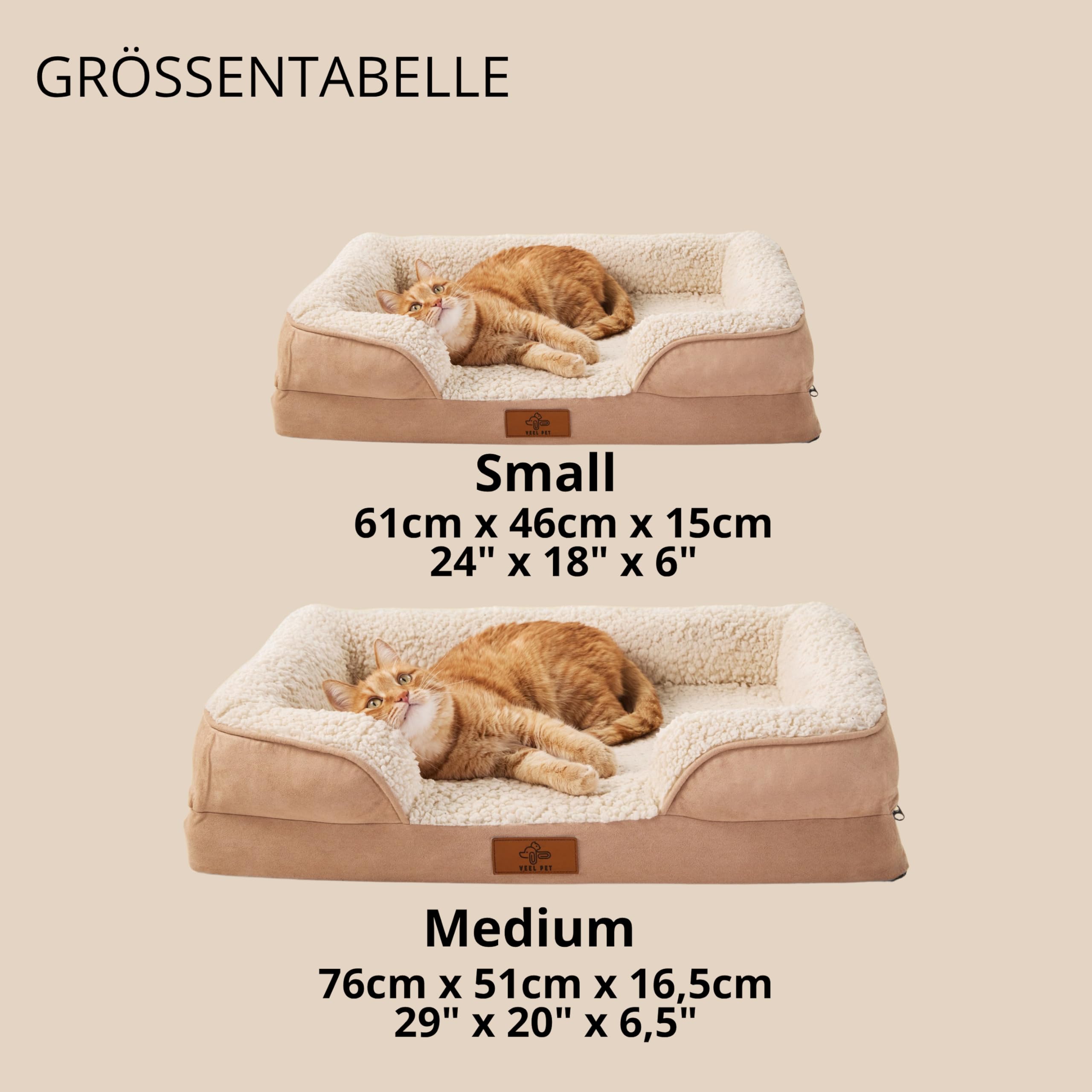 Katzenbett orthopädisch, waschbar, abnehmbar, wasserdicht (SMALL)