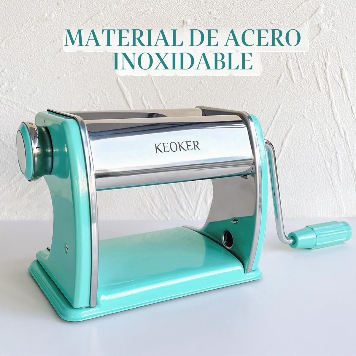 KEOKER Máquina de prensa de arcilla, máquina de prensa de arcilla polimérica para hacer aretes de arcilla, máquina de rodillo de arcilla polimérica, máquina de pasta de arcilla polimérica de acero