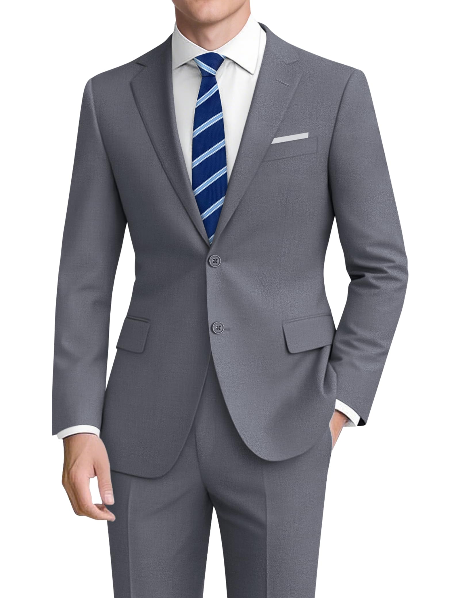 Pacific Perfect Men's Suit 2-Piece Slim Fit