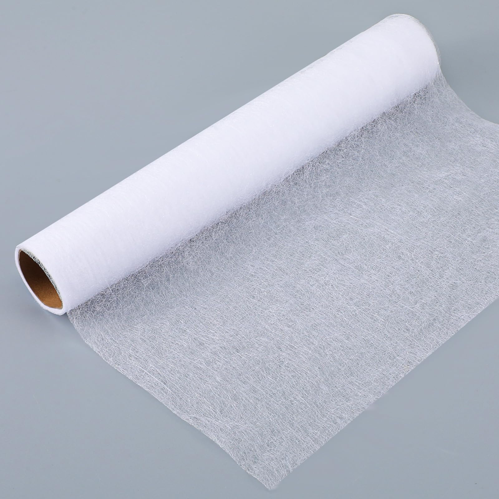 Fusible Interfacing for Sewing, 12"× 5 Yards Iron on Interfacing Lightweight Double Sided Fusible Web for Crafting Quilting Sewing Fabric Applique DIY Crafts Supplies