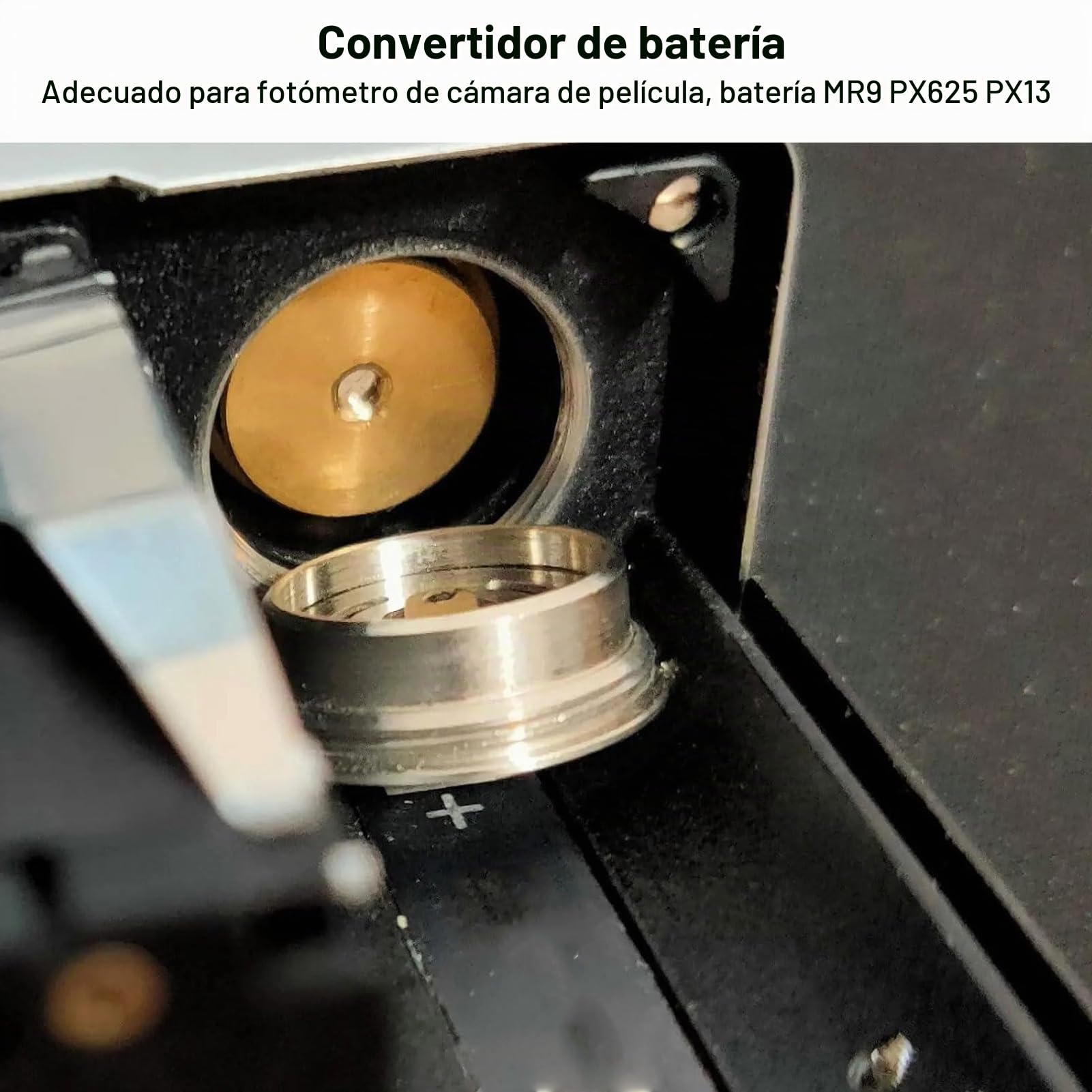 Paquete de 2 Adaptadores de Batería MR 9 de Repuesto MR9 PX625 PX13 LR44 1 batería lr44 4 V, Convertidor Adaptador de Baterías de Aire de Zinc para Medidor de Adattatori