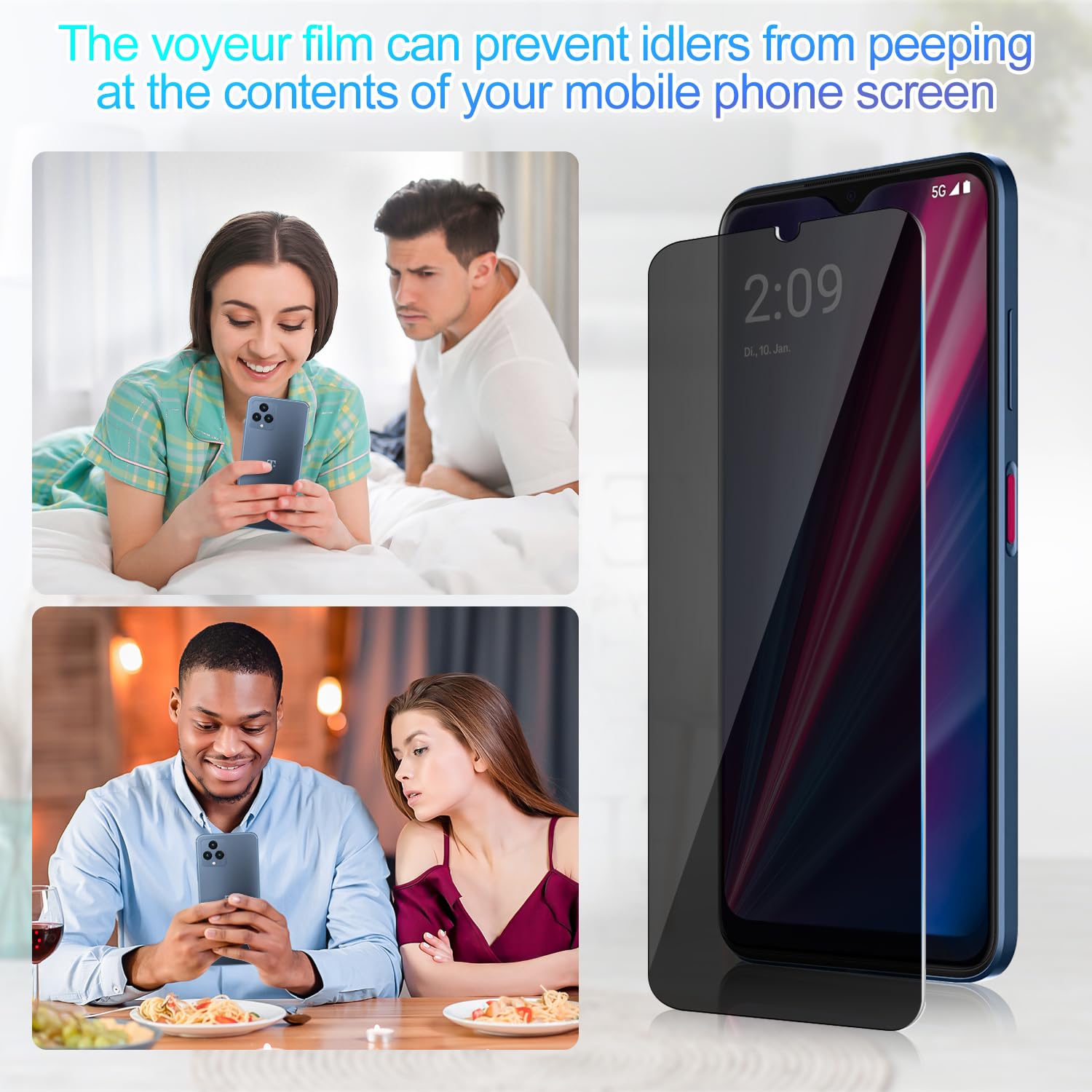 Pack Of 3 HD Screen Protectors For T-Mobile Revvl 6 5G (6.52