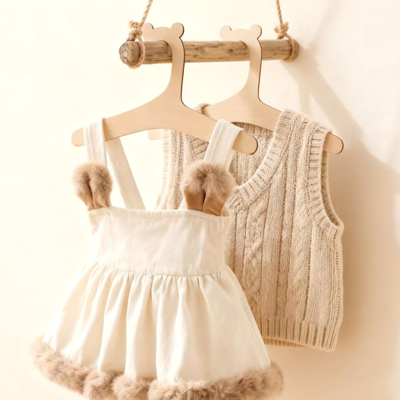 et di 12 grucce per bambinis, in legno grucce neonato, per bambini grucces bambini, per vestiti appendini bambinis, camicie, giacche, pantaloni, armadietti