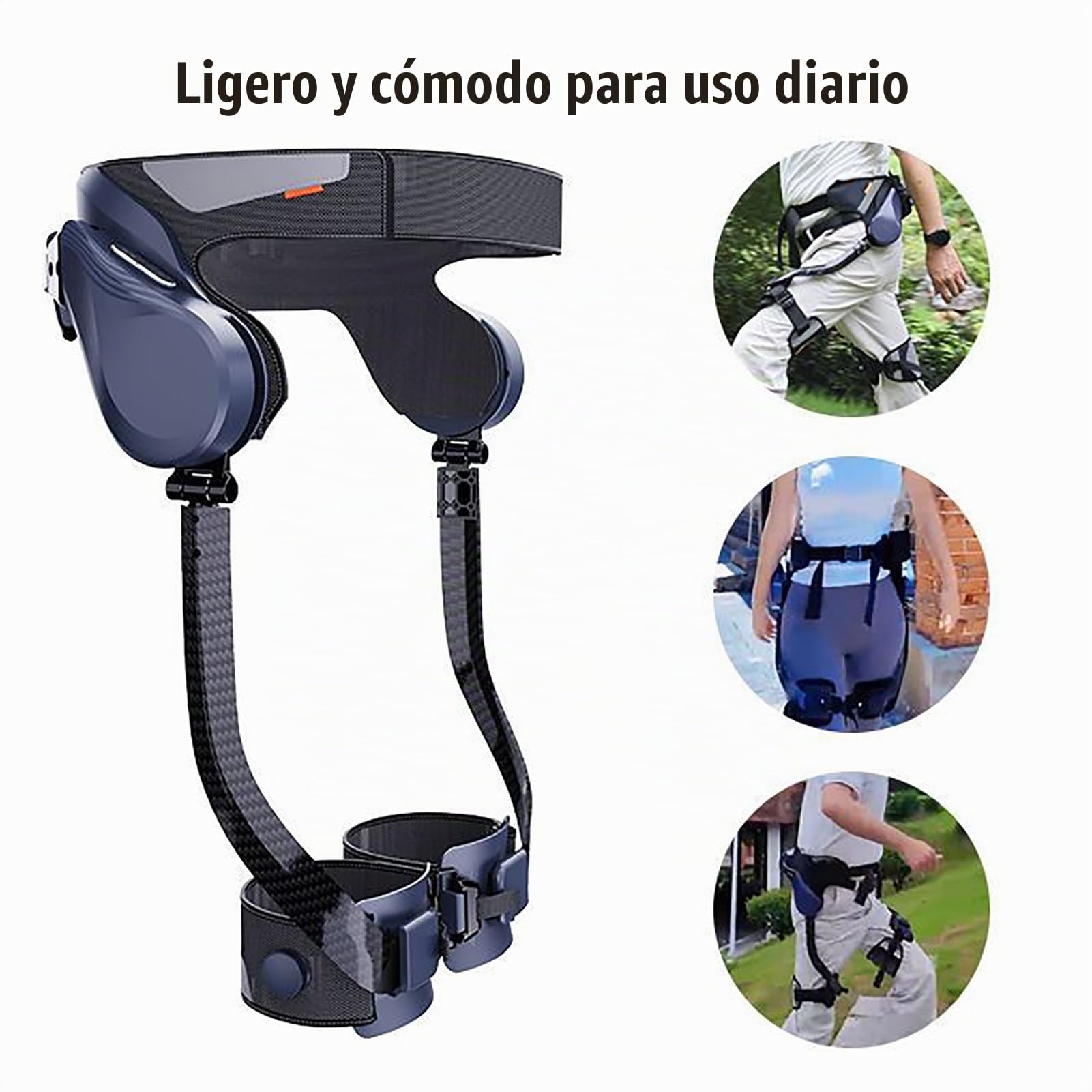 Exoesqueleto robótico Caminar, Asistencia motorizada para piernas, Circunferencia de Cintura/Pierna Ajustable, con función de posicionamiento, para la rehabilitación M