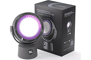 Quiet Desk Fan: USB Rechargeable and Battery Operated