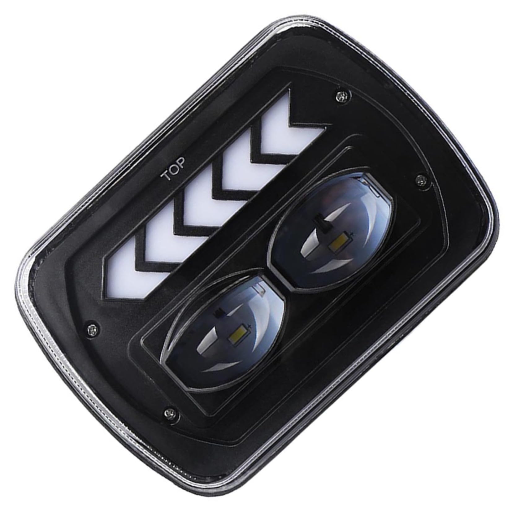 Faro Anteriore LED Quadrato 5x7 Pollici per Suv 2 Pezzi Indicatore di Direzione, ad Alta Luminosità, Compatibile con Veicoli Fuoristrada per Guida Notturna e Fuoristrada