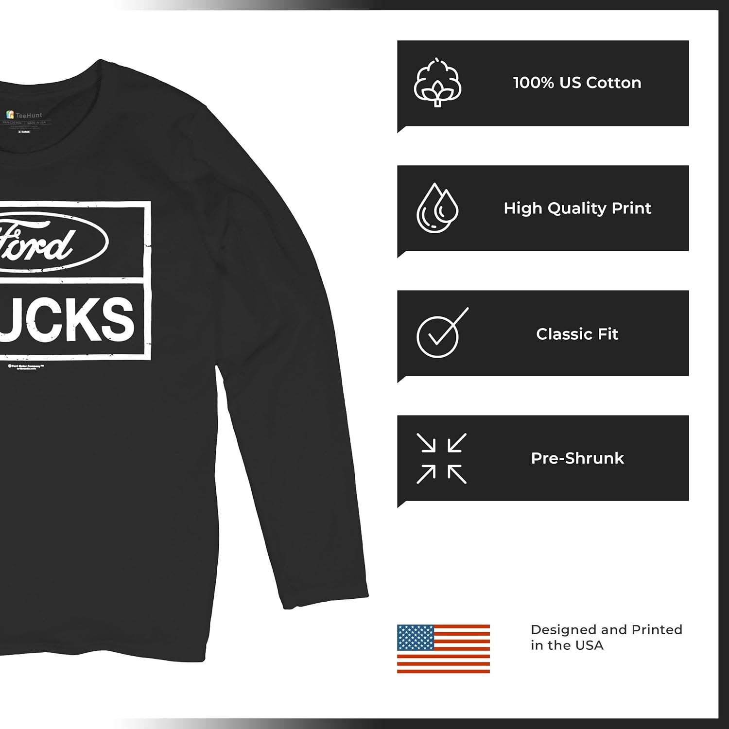 Distressed Ford Trucks Women's Long Sleeve T-Shirt F150