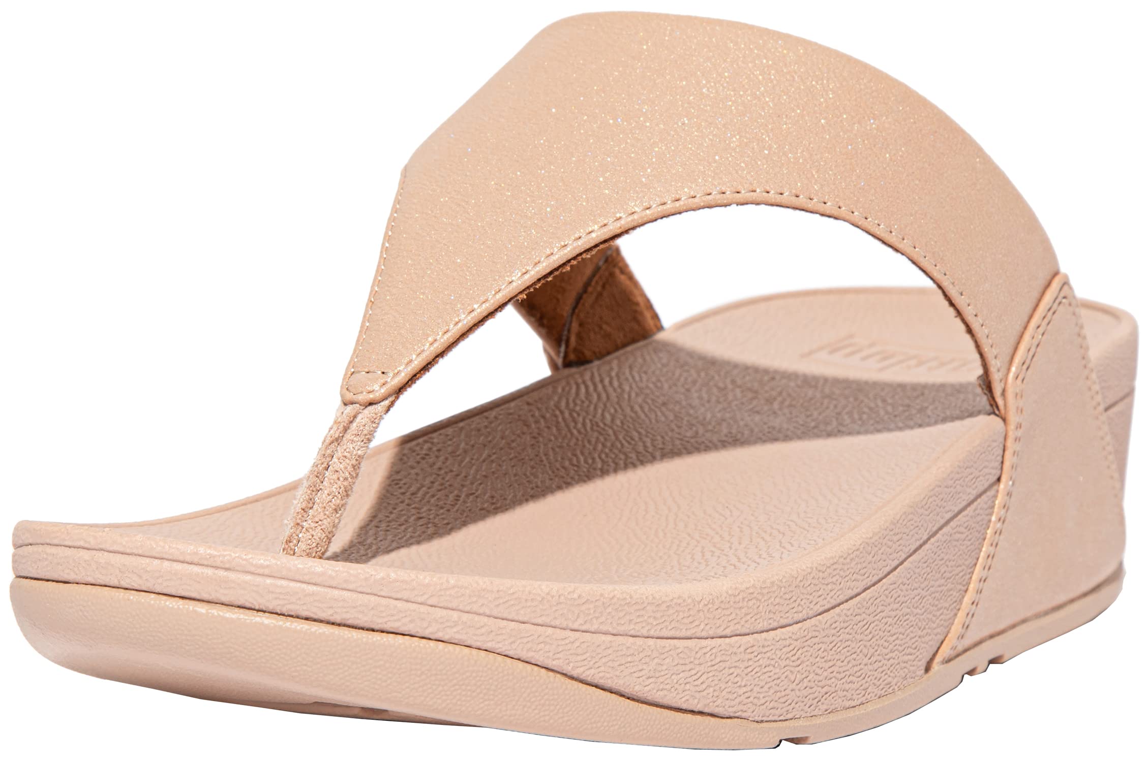 Fitfloplulu Shimmer Toe Post Womens Wedge Sandal Desertcart