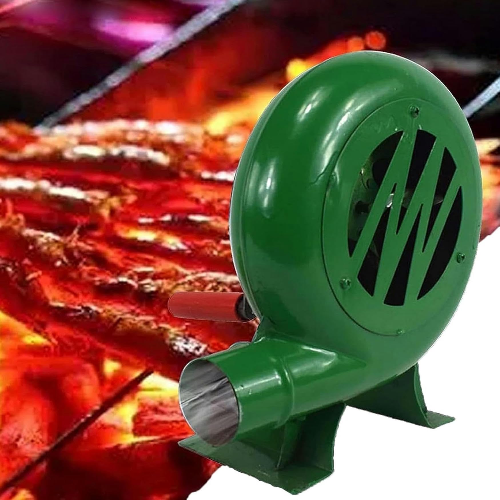 Dmuchawa do popcornu z korbą ręczną, wentylator z żelazną przekładnią, wytrzymała ręczna dmuchawa do kuźni, ręczna dmuchawa powietrza do grilla z korbą ręczną, do kempingu/na zewną